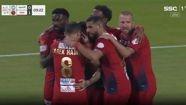 اهداف مباراة ضمك والاخدود 2 1 الدوري السعودي