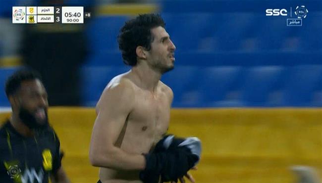 هدف احمد حجازي القاتل في مرمي الحزم بالدوري السعودي