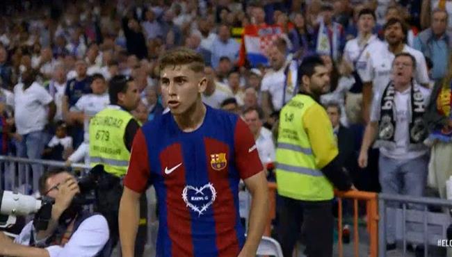 هدف برشلونة الثاني في مرمي ريال مدريد بالدوري الاسباني فيرمين