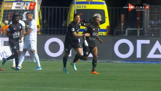 هدف زد الاول في مرمي الجونة بالدوري المصري