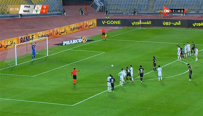 عمرو جمال يهدر ركلة جزاء امام المصري في الدوري