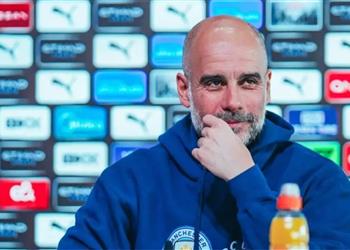 جوارديولا يعلن موقف هالاند من مباراة برايتون