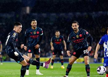 ترتيب هدافي الدوري الإنجليزي بعد ثنائية فودين في مباراة مانشستر سيتي وبرايتون