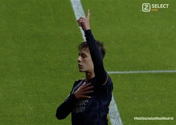 فيديو جولر يسجل هدف ريال مدريد الأول أمام ريال سوسيداد