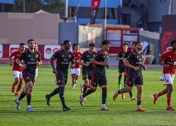 مران الأهلي كولر ي حاضر اللاعبين ومباراة ودية بمشاركة الناشئين استعداد ا لـ الإسماعيلي