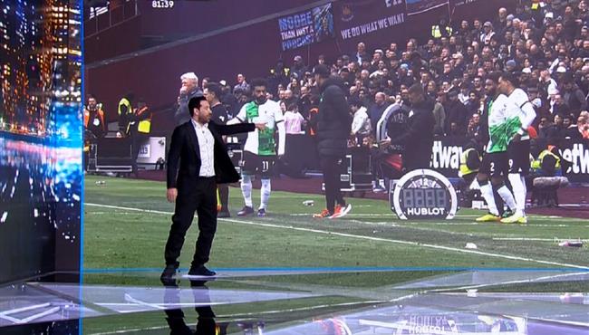 تعليق محمد ابو تريكه علي شجار محمد صلاح مع كلوب لحظة نزوله في مباراة ليفربول ووست هام