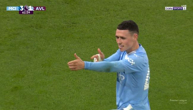 هدف فيل فودن الثاني في مرمي استون فيلا بالدوري الانجليزي