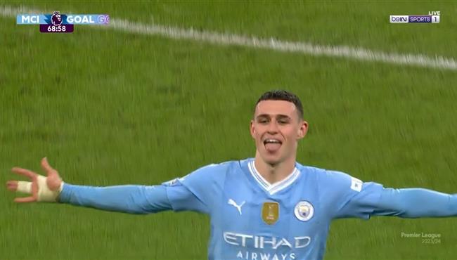 هاتريك فيل فودن في مباراة مانشستر سيتي واستون فيلا بالدوري الانجليزي