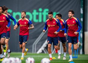 ثنائي برشلونة يسابقان الزمن من أجل مباراة باريس سان جيرمان