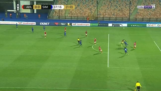 استبسال دفاعي من لاعبي الاهلي وشوبير امام سيمبا في دوري أبطال أفريقيا