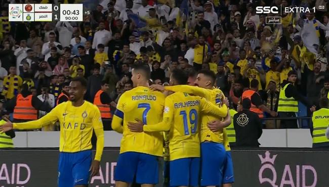 هدف فوز النصر القاتل علي ضمك 1 0 الدوري السعودي