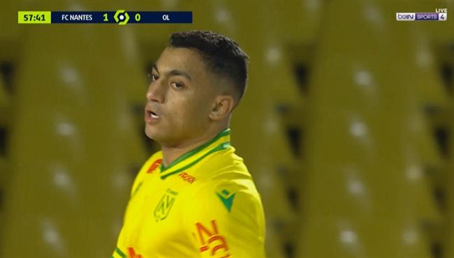 مصطفي محمد يهدر فرصة هدف امام ليون بالدوري الفرنسي