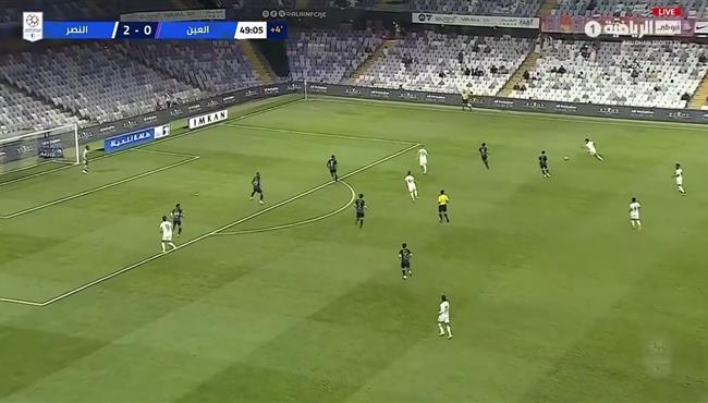 قذيفه لا تصد هدف خرافي في مباراة النصر والعين بالدوري الاماراتي