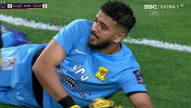 تصدي عبد الله المعيوف الرائع يحرم الوحدة من هدف بكاس السوبر السعودي