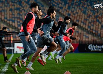 مران الزمالك جلسة بين جوميز واللاعبين وتدريبات بدنية استعداد ا لـ نهضة بركان