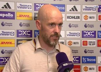 تين هاج يدافع عن كاسيميرو بعد الخسارة أمام آرسنال ويشيد بلاعبي مانشستر يونايتد