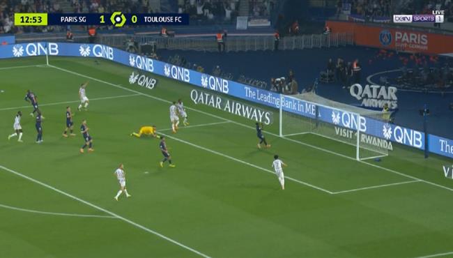 هدف تعادل تولوز مع باريس سان جيرمان (1-1) بالدوري الفرنسي