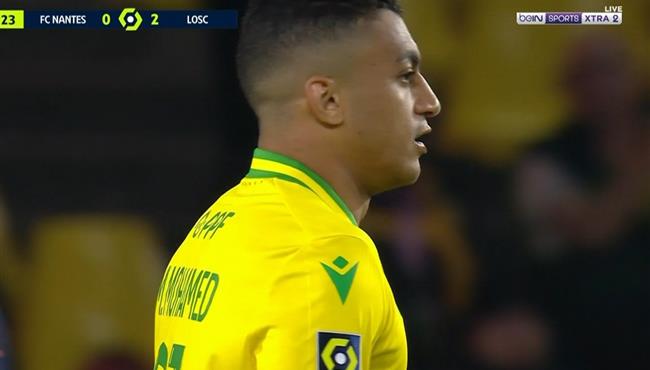 مصطفي محمد كاد ان يسجل هدف في مرمي ليل بالدوري الفرنسي