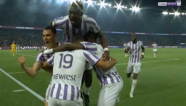 هدف تولوز الثالث في مرمي باريس سان جيرمان بالدوري الفرنسي