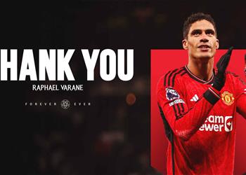 رسمي ا مانشستر يونايتد يعلن رحيل رافائيل فاران بنهاية الموسم