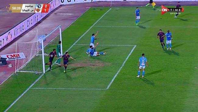 هدف سيراميكا كليوباترا الملغي في مرمي بيراميدز بالدوري المصري