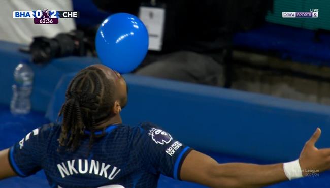 هدف تشيلسي الثاني في مرمي برايتون بالدوري الانجليزي