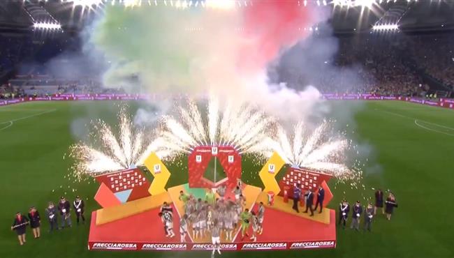 مراسم تتويج يوفنتوس بطلاً لكأس ايطاليا