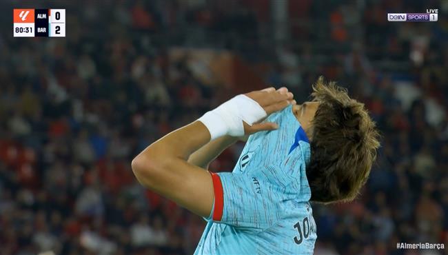 جواو فيليكس يهدر هدف محقق لبرشلونة امام الميريا بالدوري الاسباني