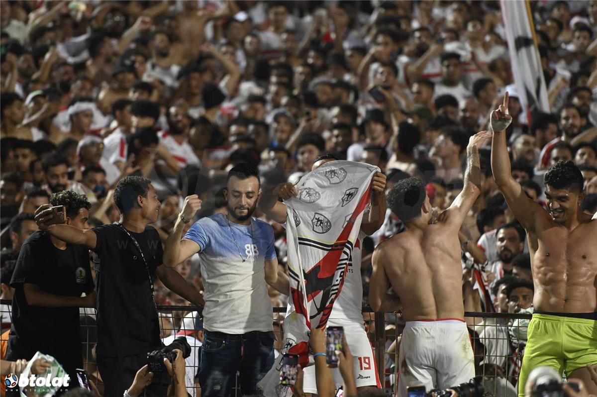 احتفالات الزمالك بالكونفدرالية