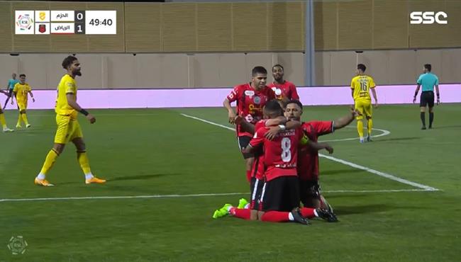 اهداف مباراة الحزم والرياض 1 1 الدوري السعودي