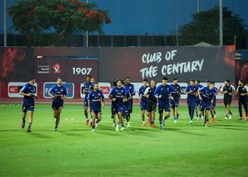 مران الأهلي تدريبات بدنية وفنية للاعبين استعداد ا لمواجهة الترجي