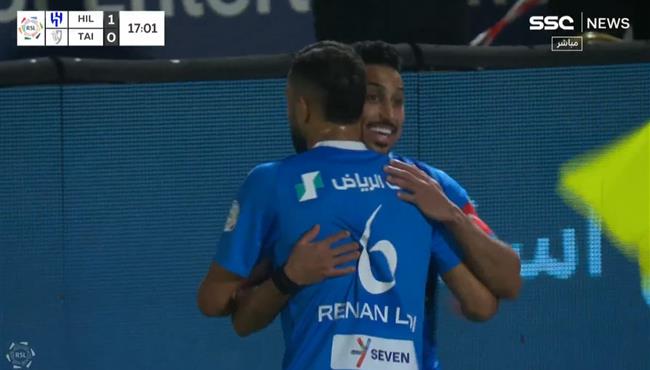 هدف سالم الدوسري الرائع في مرمي الطائي بالدوري السعودي