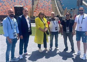 صور رئيسة التلفزيون تتفقد استاد القاهرة و24 كاميرا تنقل نهائي دوري أبطال إفريقيا