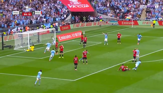 هدف مانشستر سيتي الرائع في مرمي مانشستر يونايتد نهائي كاس الاتحاد الانجليزي