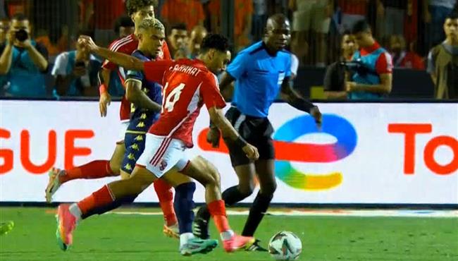 فرصة حسين الشحات الخطيرة علي مرمي الترجي وتصدي أمان الله مميش