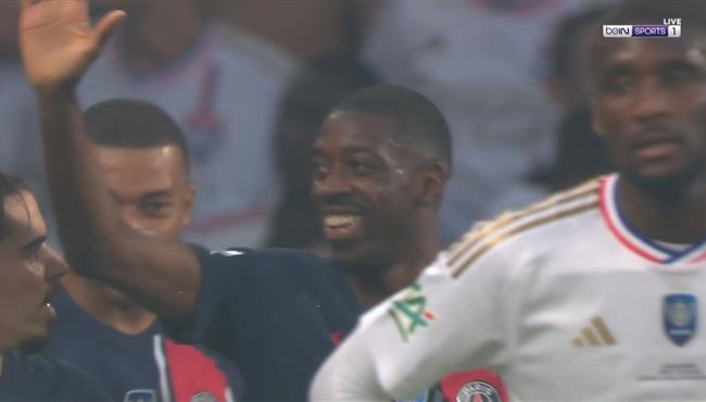 هدف عثمان ديمبلي في مرمي ليون بكاس فرنسا