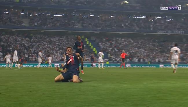 هدف باريس سان جيرمان الثاني في مرمي ليون بكاس فرنسا