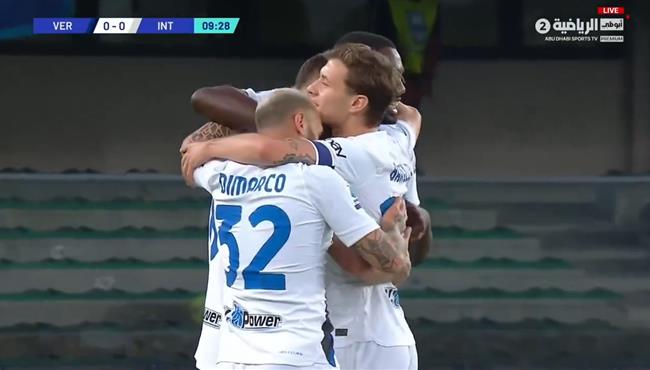 اهداف مباراة انتر ميلان وهيلاس فيرونا 2 2 الدوري الايطالي