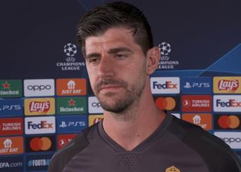 كورتوا مواجهة بوروسيا دورتموند ليست سهلة كما يتوقع البعض