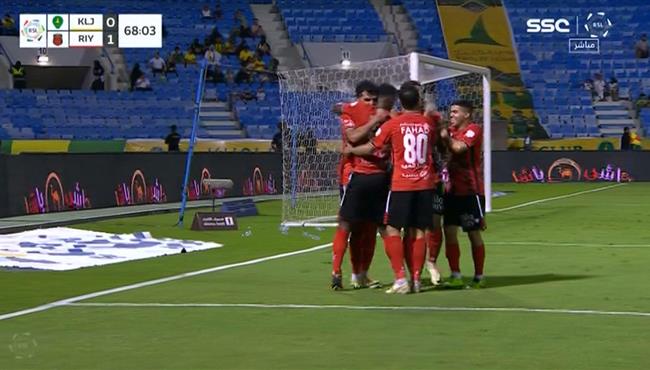 اهداف مباراة الخليج والرياض 1 2 الدوري السعودي