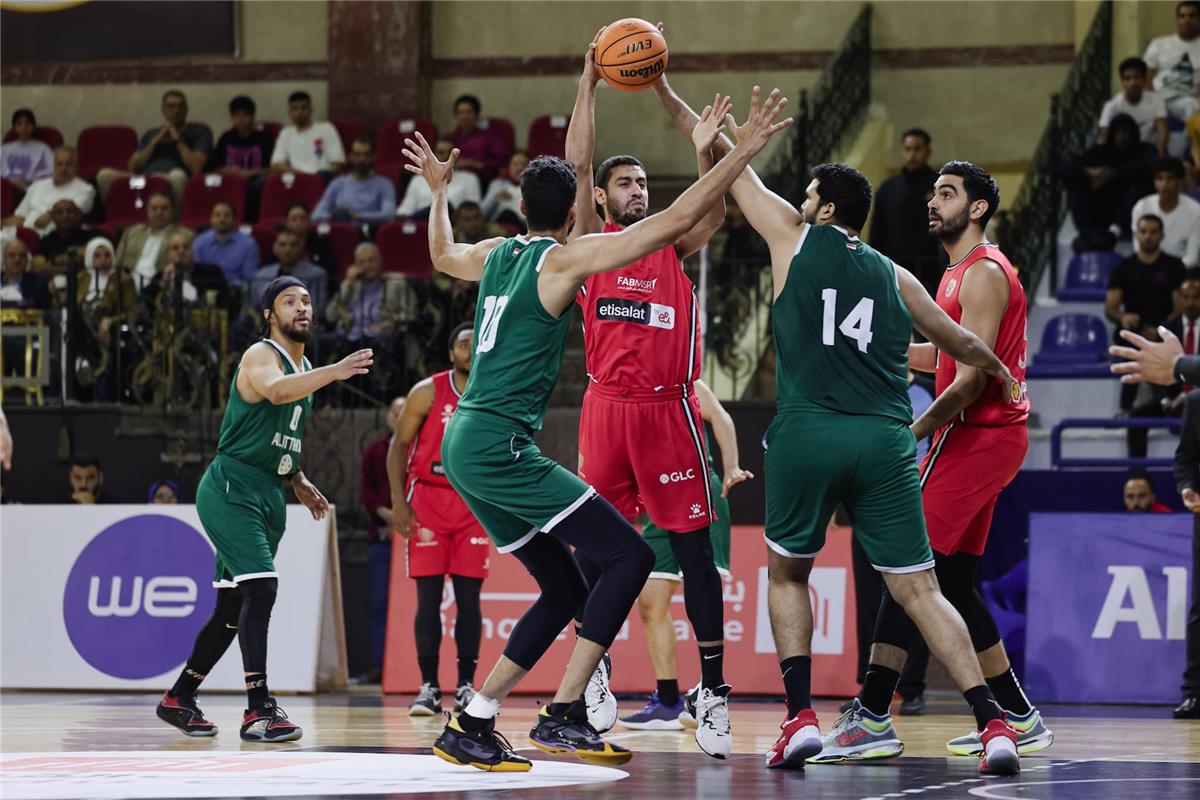 مباراة الاهلي والاتحاد السكندري في نهائي كاس مصر لكرة السلة رجال