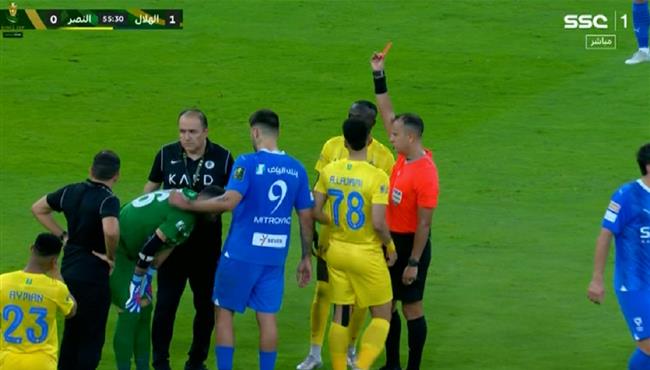 طرد دافيد اوسبينا في مباراة النصر والهلال بكأس خادم الحرمين الشريفين