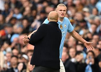 هالاند يوضح حقيقة غضبه بعد خروجه أمام ولفرهامبتون ويؤكد أمامنا 4 نهائيات للفوز بالدوري