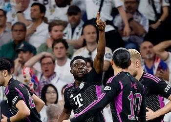 فيديو ألفونسو ديفيز يسجل هدف بايرن ميونخ الأول أمام ريال مدريد