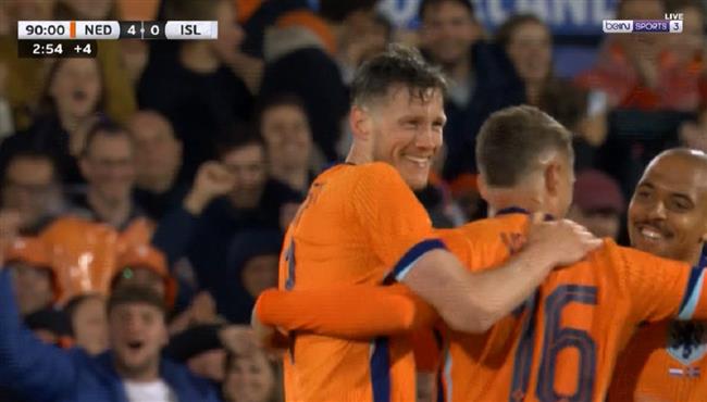 اهداف مباراة هولندا وايسلندا الودية
