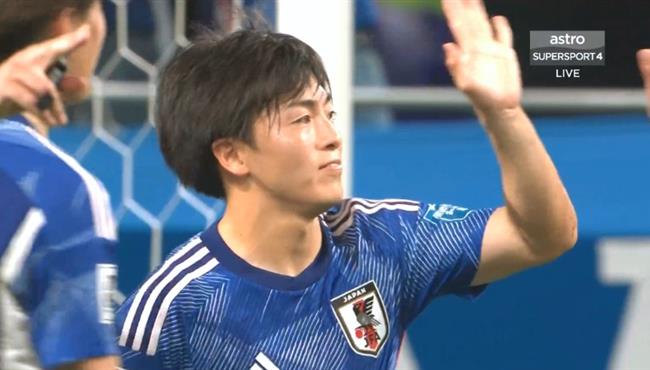 هدف اليابان الرابع في مرمي سوريا بتصفيات كاس العالم