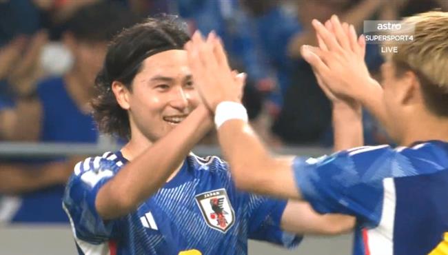 هدف اليابان الخامس في مرمي سوريا بتصفيات كاس العالم