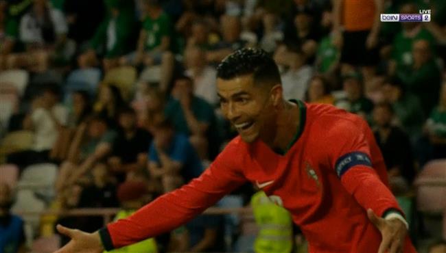 هدف رونالدو الثاني في مرمي ايرلندا