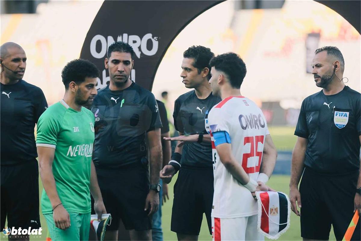 احمد الغندور حكم مباراة الزمالك والمصري