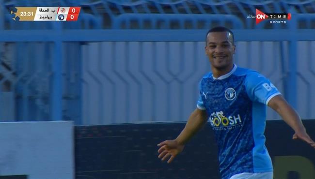 هدف فخري لاكاي في مرمي بلدية المحلة بالدوري المصري